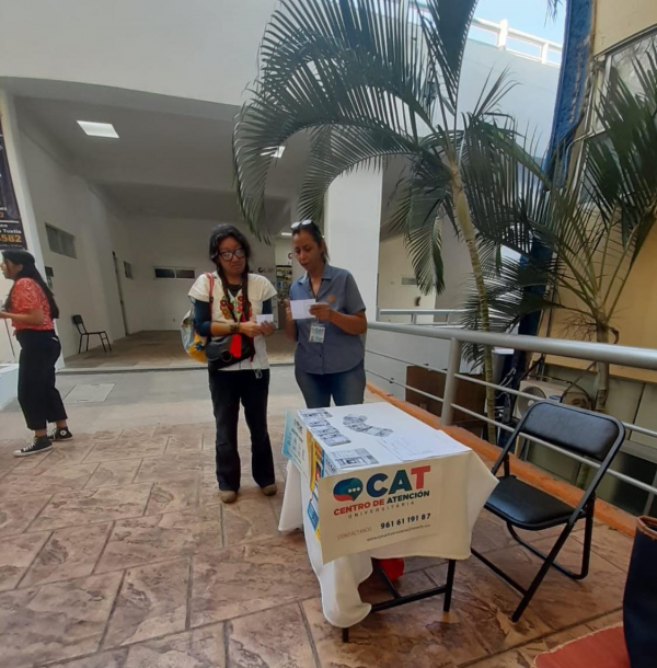 Participación del CAT en las Ferias de Salud PREVENIMSS 2023 en la Facultad de Lenguas Tuxtla