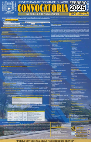 Convocatoria Febrero 2025 UNACH